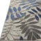 Homeroots 3 x 4 ft. Gray & Blue Leaves Indoor & Outdoor Area Rug 384868 - alternate 6